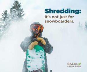 Male snowboarder on a snowy mountain