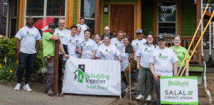 Photo of Salal volunteers and Rebuilding Together team